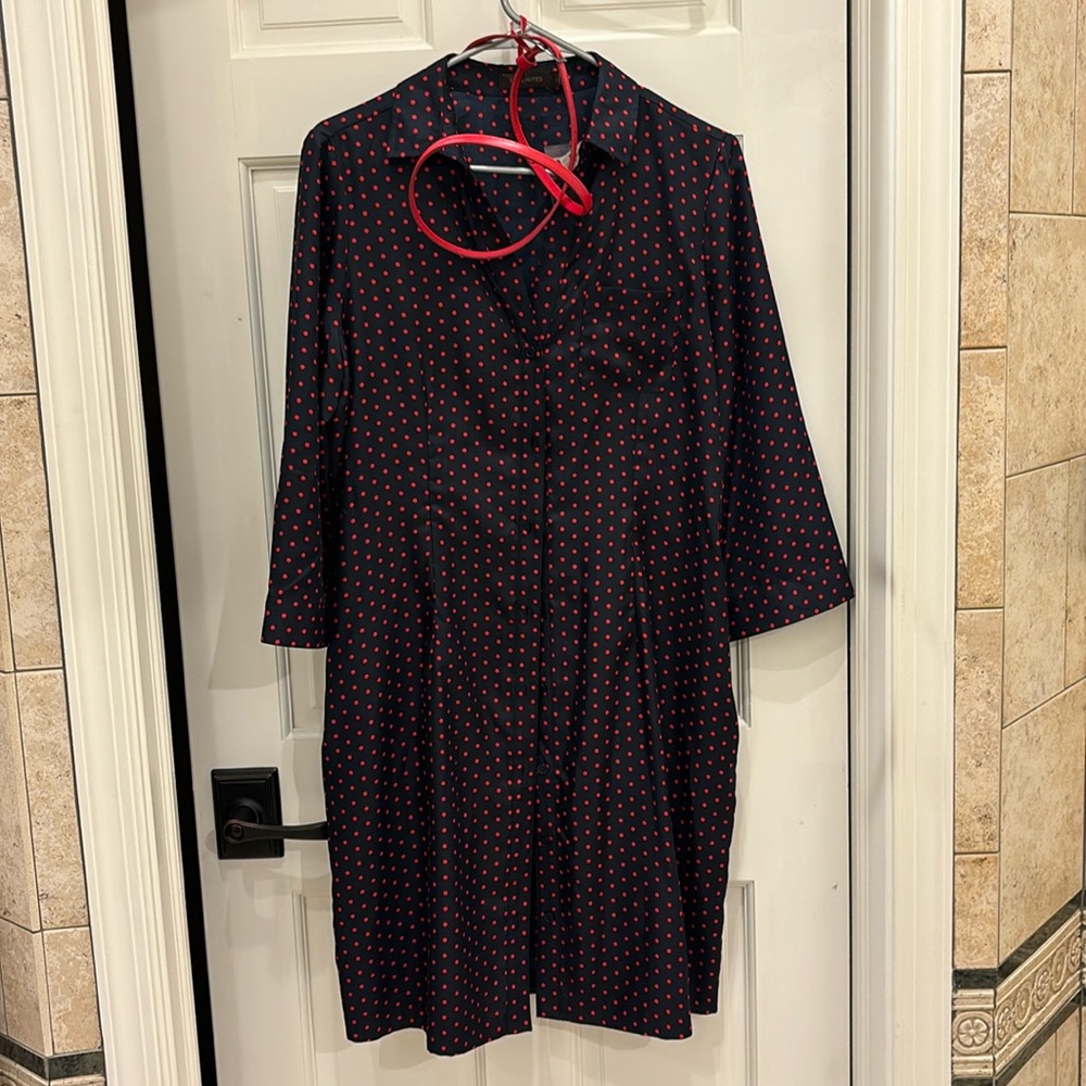 limited shirt dress w belt